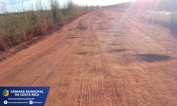 Câmara de Vereadores de Costa Rica Indica Melhorias em Estrada Rural para Benefício dos Munícipes