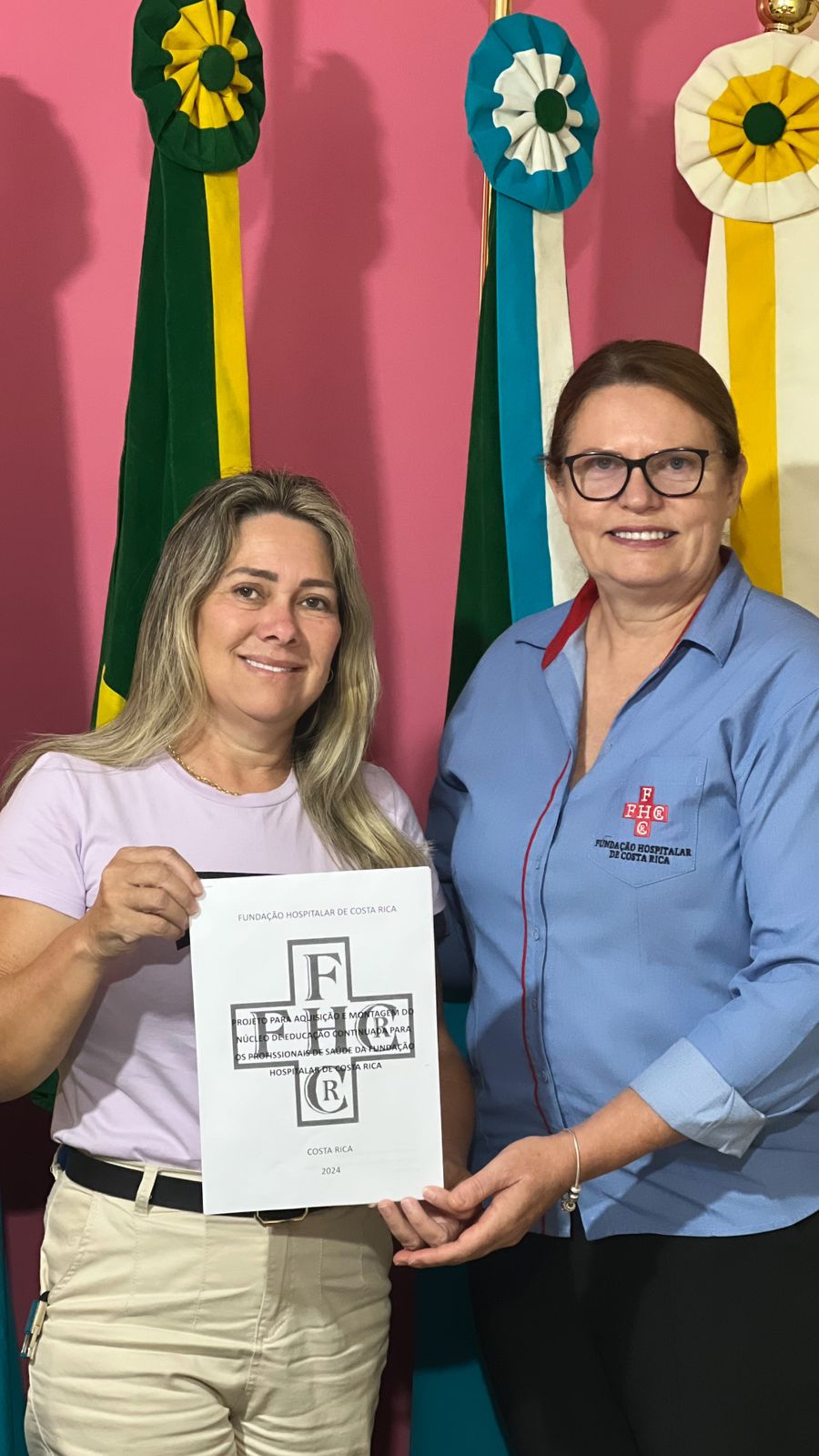 Reunião entre a Presidência da Câmara e Diretora da FHCR Ana Carla aborda projetos e emendas para a Fundação Hospitalar de Costa Rica