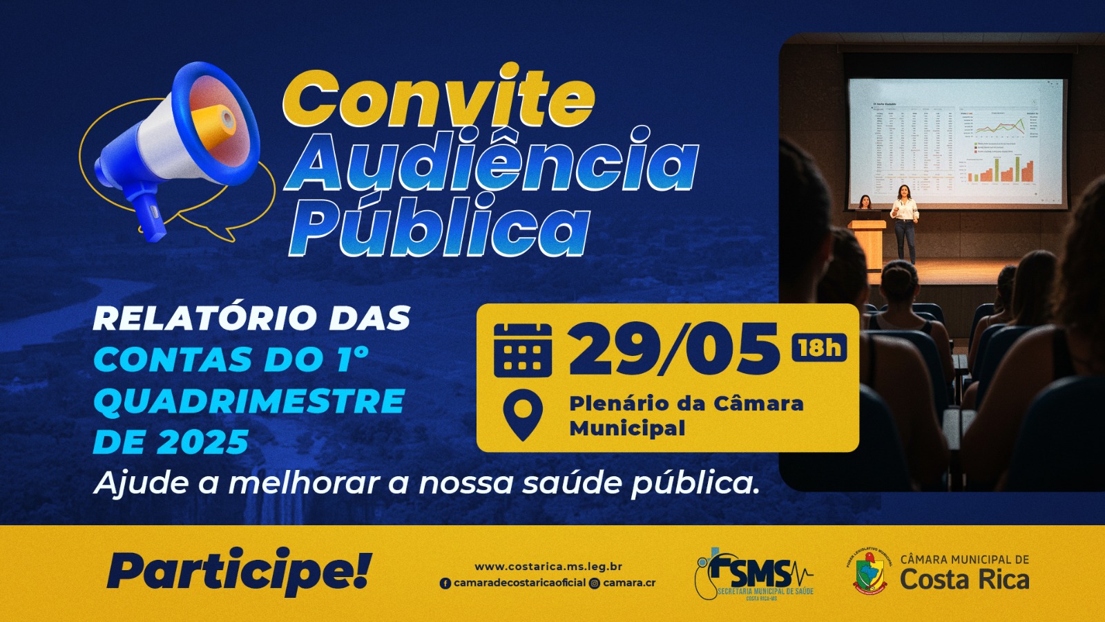 Câmara e Secretaria Municipal de Saúde realizam audiência para apresentação de contas da Saúde