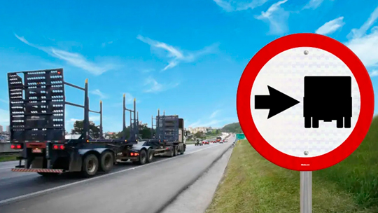 Presidente da Câmara Artur Baird solicita instalação de placas de sinalização em via de intenso tráfego de caminhões