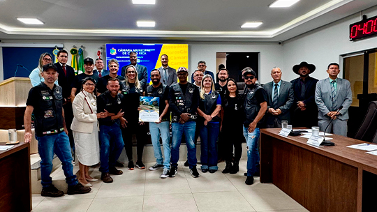 Câmara entrega Moção de Congratulação ao Moto Clube Costa Rica pela realização da IX edição do Moto Fest