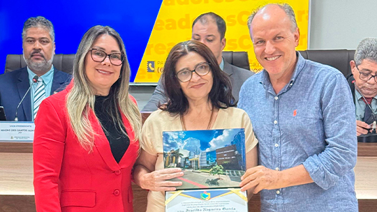 Câmara de Costa Rica homenageia professora Iracilda Nogueira Garcia Paes por sua trajetória exemplar na educação