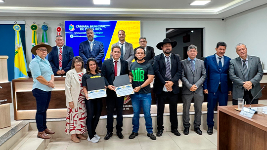 Câmara de Costa Rica entrega Moções de Aplausos a atletas destaque no ciclismo regional